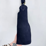 women Portland Leather Goods NWOT Small Suede Naomi Shoulder Bag Alaska Blue Purse