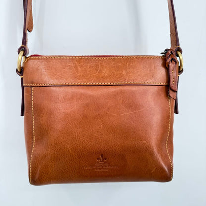 women Dooney & Bourke Florentine Allison Crossbody Natural Purse 8" H x 3" D x 8.5" L