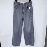 women We the Free Mid Rise Barrel Archive Grey Jeans 31/12