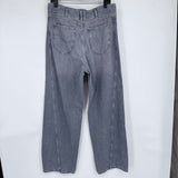 women We the Free Mid Rise Barrel Archive Grey Jeans 31/12