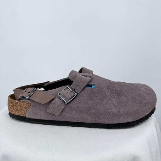 men Birkenstock Tokio Suede Clogs Faded Purple Shoes 44/11