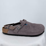 men Birkenstock Tokio Suede Clogs Faded Purple Shoes 44/11