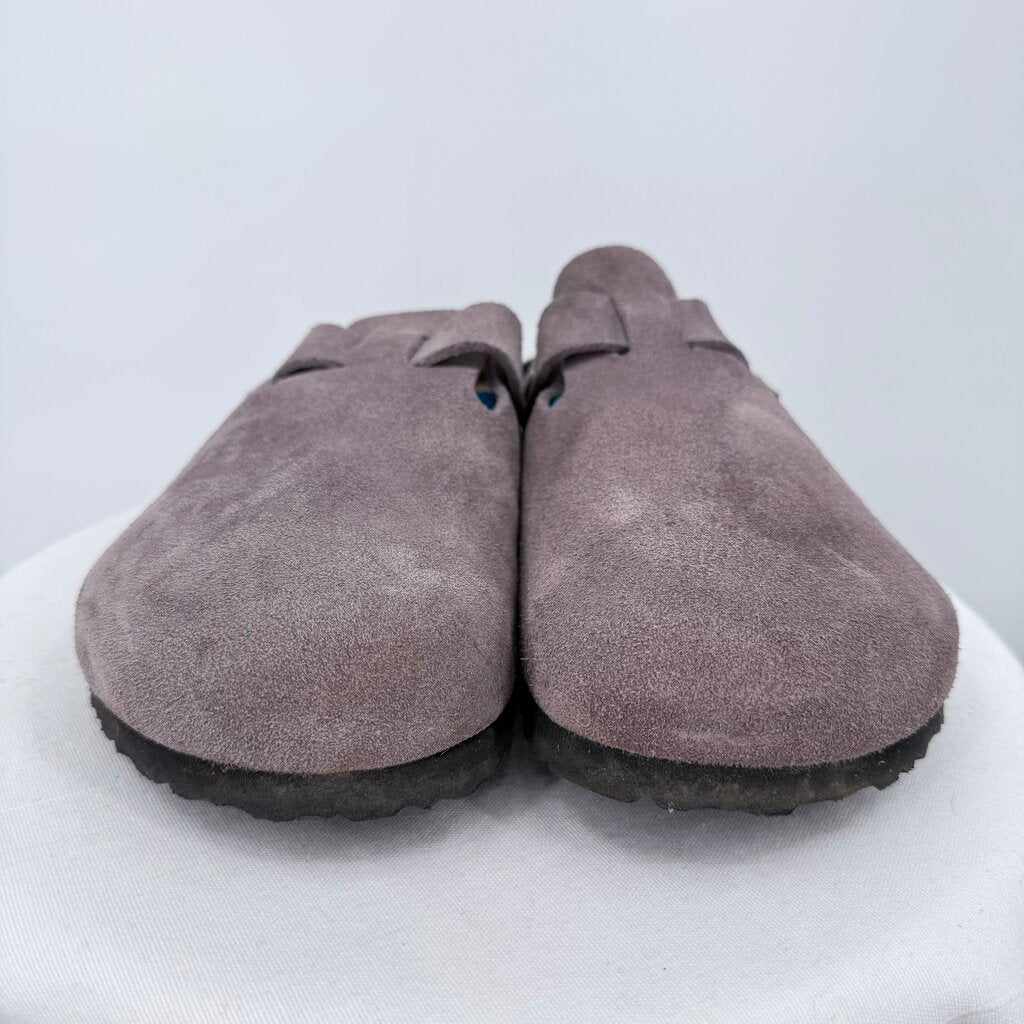 men Birkenstock Tokio Suede Clogs Faded Purple Shoes 44/11