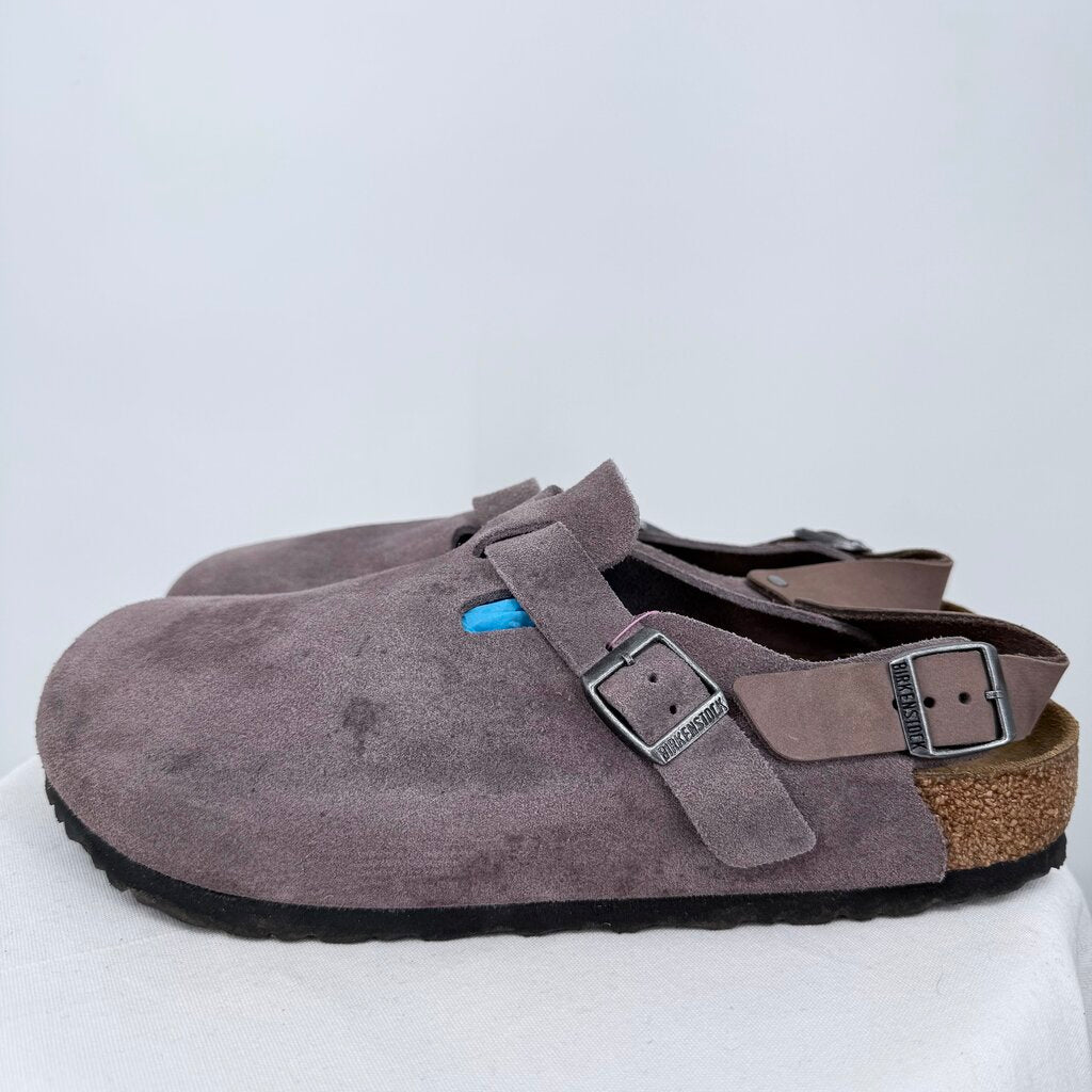 men Birkenstock Tokio Suede Clogs Faded Purple Shoes 44/11