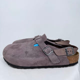 men Birkenstock Tokio Suede Clogs Faded Purple Shoes 44/11