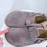 men Birkenstock Tokio Suede Clogs Faded Purple Shoes 44/11