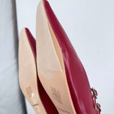 women C. Paravano Alva Double-Strap Block Heel Red Shoes 42/11.5