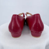 women C. Paravano Alva Double-Strap Block Heel Red Shoes 42/11.5