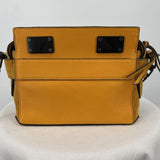 women Rag & Bone Micro Pilot Suede & Leather Satchel Goldenrod Purse