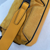 women Rag & Bone Micro Pilot Suede & Leather Satchel Goldenrod Purse