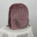 women Victoria's Secret Jeweled Velvet Mini Backpack Dusty Rose Purse