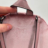 women Victoria's Secret Jeweled Velvet Mini Backpack Dusty Rose Purse