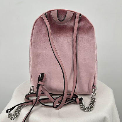 women Victoria's Secret Jeweled Velvet Mini Backpack Dusty Rose Purse