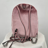 women Victoria's Secret Jeweled Velvet Mini Backpack Dusty Rose Purse