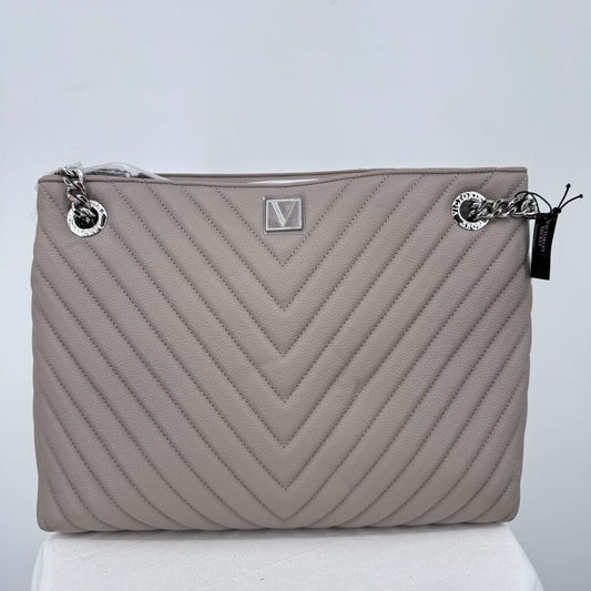 women Victoria's Secret NWT The Victoria Shoulder Tote Taupe Purse
