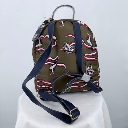 women Tommy Hilfiger Julia TH Bird Dome Backpack Olive Purse