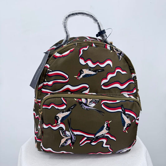 women Tommy Hilfiger Julia TH Bird Dome Backpack Olive Purse