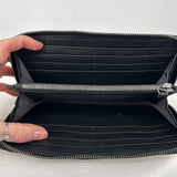 women Rag & Bone Crosby Continental Fawn Python Wallet Black & Gray Purse
