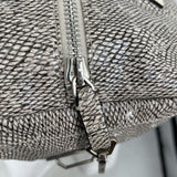 women Calvin Klein Python Duffle Cream & Gray Purse