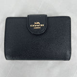 women Coach Snap Wallet Black Purse