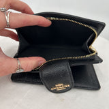 women Coach Snap Wallet Black Purse