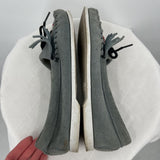 women Minnetonka Thunderbird Moccasins Sage Gray Shoes 9