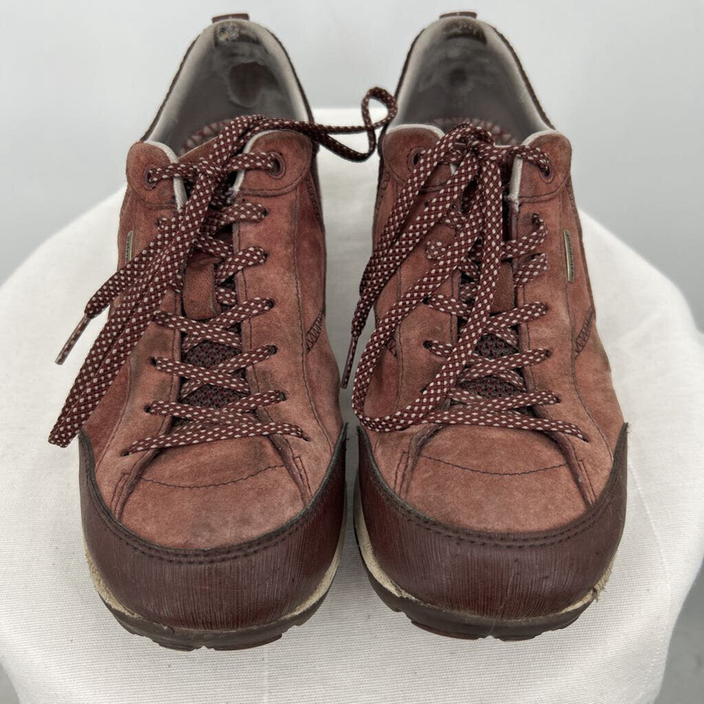 women Dansko Paisley Waterproof Trail Hiking Sneaker Rust Brown Shoes 37/6.5