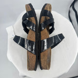women Birkenstock Franca Patent Sandal Black Shoes 38/7