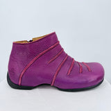 unisex John Fluevog NWOT Peacemaker Alaa Leather Boots with Outseams Orchid Purple Shoes M8/W10