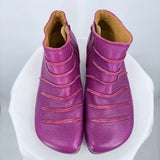 unisex John Fluevog NWOT Peacemaker Alaa Leather Boots with Outseams Orchid Purple Shoes M8/W10
