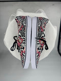 men Vans x Disney NWOT Alice in Wonderland Cheshire Cat Sneakers Pink Black White Shoes 10