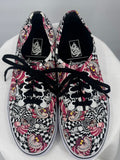 men Vans x Disney NWOT Alice in Wonderland Cheshire Cat Sneakers Pink Black White Shoes 10