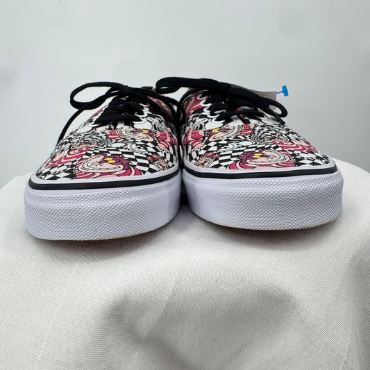 men Vans x Disney NWOT Alice in Wonderland Cheshire Cat Sneakers Pink Black White Shoes 10