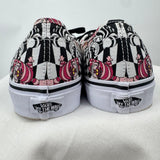men Vans x Disney NWOT Alice in Wonderland Cheshire Cat Sneakers Pink Black White Shoes 10