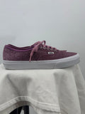 unisex Vans Glitter Lace Up Sneakers Fuschia Shoes M9.5/W11