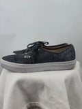 unisex Vans Glitter Lace Up Sneakers Bluish Silver Shoes M9.5/W11
