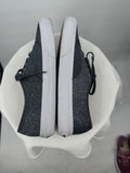 unisex Vans Glitter Lace Up Sneakers Bluish Silver Shoes M9.5/W11