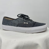 unisex Vans Glitter Lace Up Sneakers Bluish Silver Shoes M9.5/W11