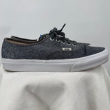 unisex Vans Glitter Lace Up Sneakers Bluish Silver Shoes M9.5/W11
