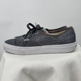 unisex Vans Glitter Lace Up Sneakers Bluish Silver Shoes M9.5/W11