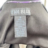 women Eva Blue Y2K Beaded Floral Maxi Black Purple Vintage 8