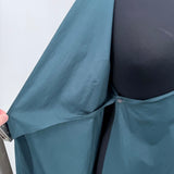 women Acne Studios 2016 Chen Pop Wrap Teal Dress FR 36/US 4