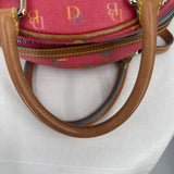 women Dooney & Bourke Y2K Canteen Mini Top Handle Bag Pink Multi Purse 8"x8"x4"