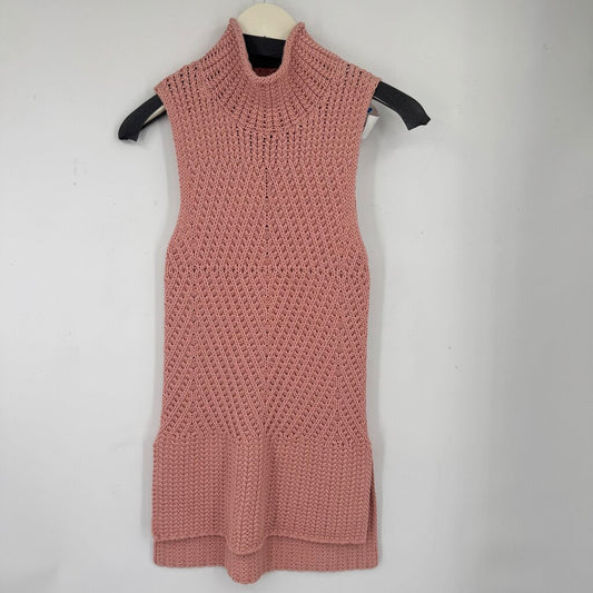 women Alice + Olivia Abbot Sweater Vest Pink Sweater XS