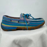 women Twisted X Yonder Driving Canvas Shoe Wild Blue Shoes 9.5