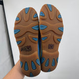 women Twisted X Yonder Driving Canvas Shoe Wild Blue Shoes 9.5
