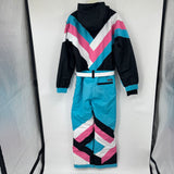 men Tipsy Elves Pastel Pro Snowsuit Blue Pink White Black Coat M