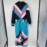 men Tipsy Elves Pastel Pro Snowsuit Blue Pink White Black Coat M