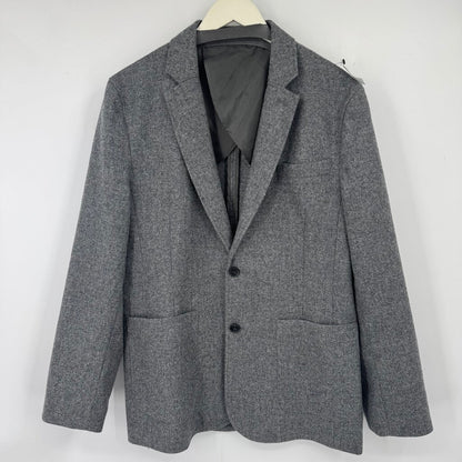 men Wool & Prince Wool Blazer Gray Jacket L
