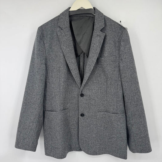men Wool & Prince Wool Blazer Gray Jacket L